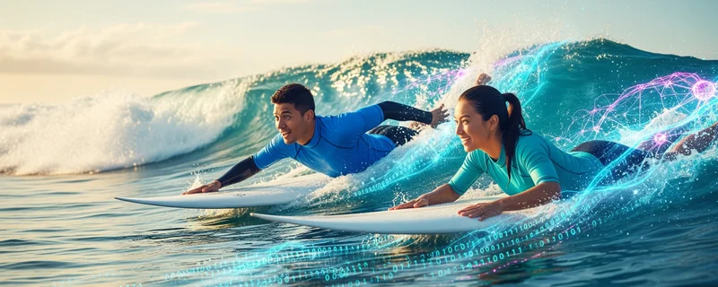 KI-Welle Illustration